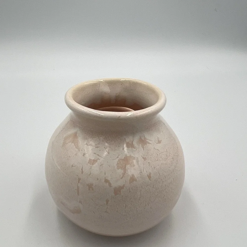 Ceramic Egg Separator Peach White Face Design Kitchen Gadget 3.25